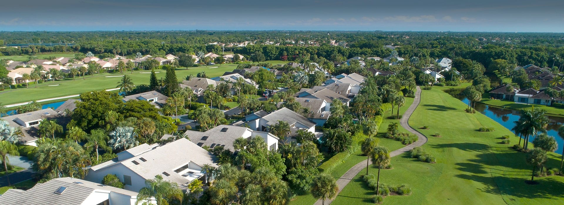 Chapel Creek patio homes with views of Boca West golf courses