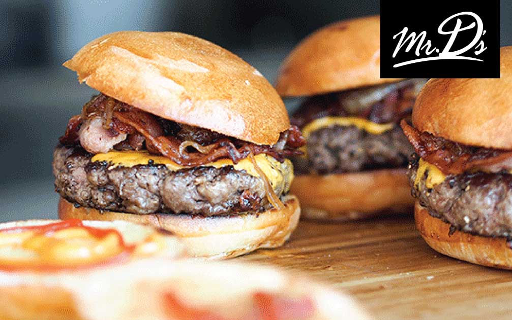 Juicy Cheeseburgers from Mr. D's at Boca West