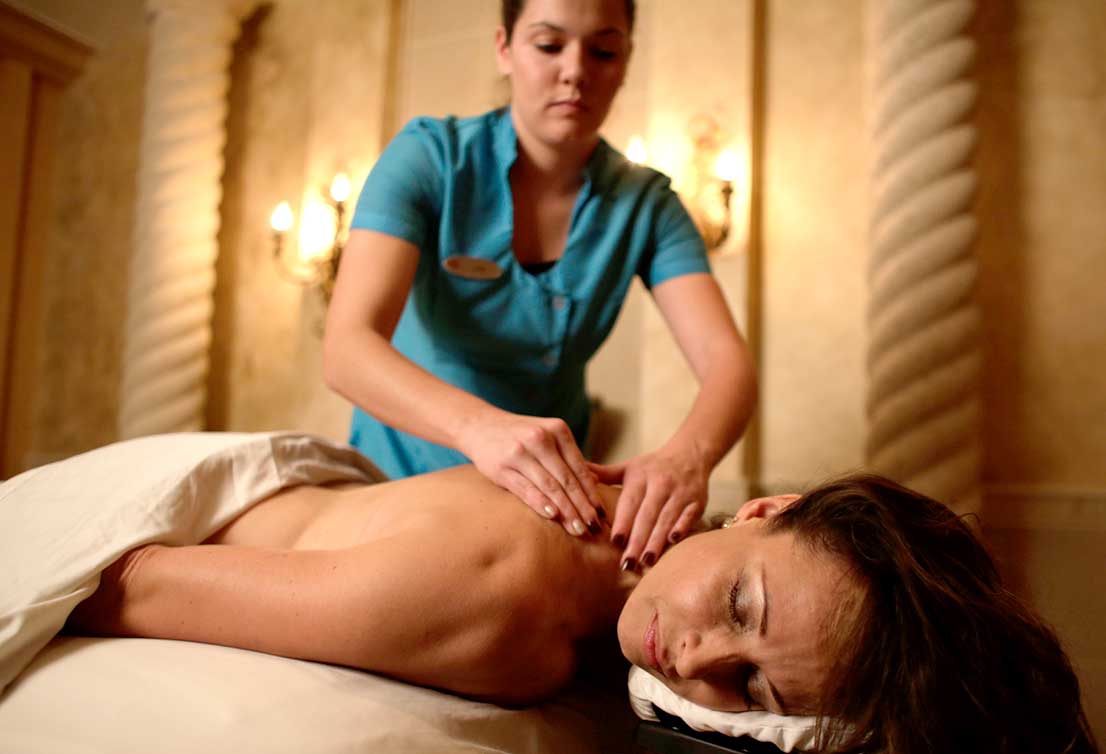 Women getting massage at Boca West Spa