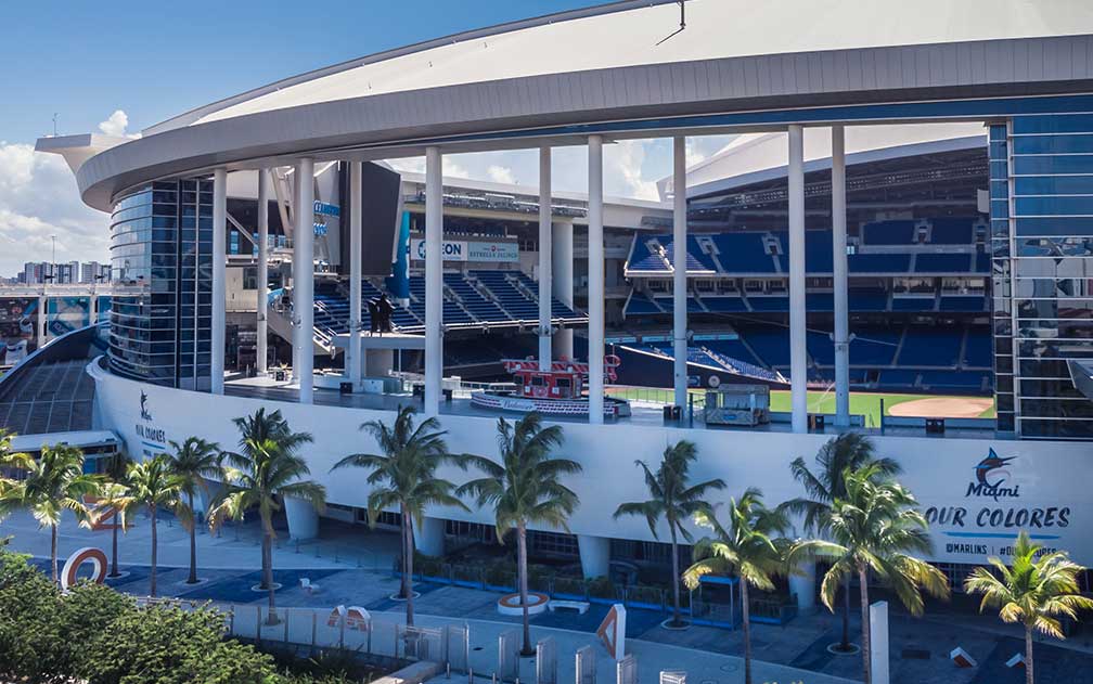 Marlins Park home of the Miami Marlins