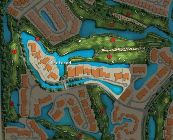Site Map of The Island at Boca West