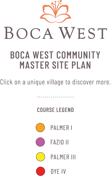 Boca West Map Legend