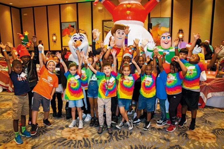 Group of children during Boca West Children&#039;s Foundation event