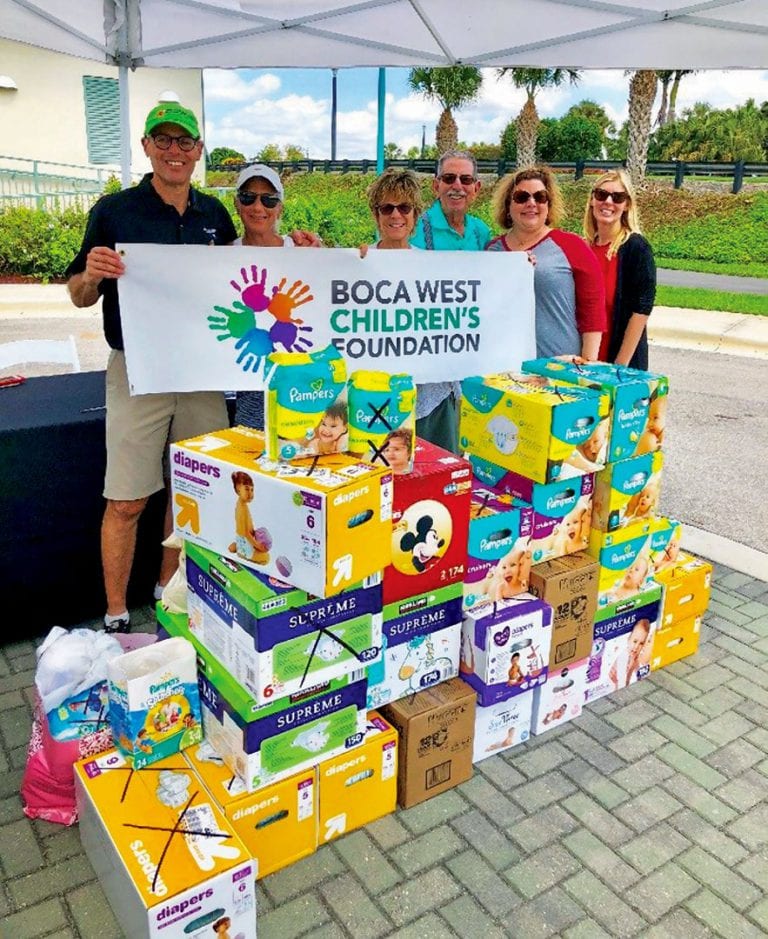 Boca West Members donating supplies through Boca West Children&#039;s Foundation