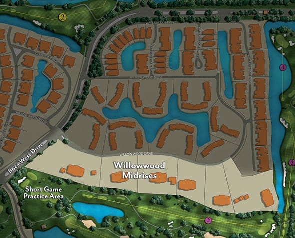 Site Map of Wildwood at Boca West