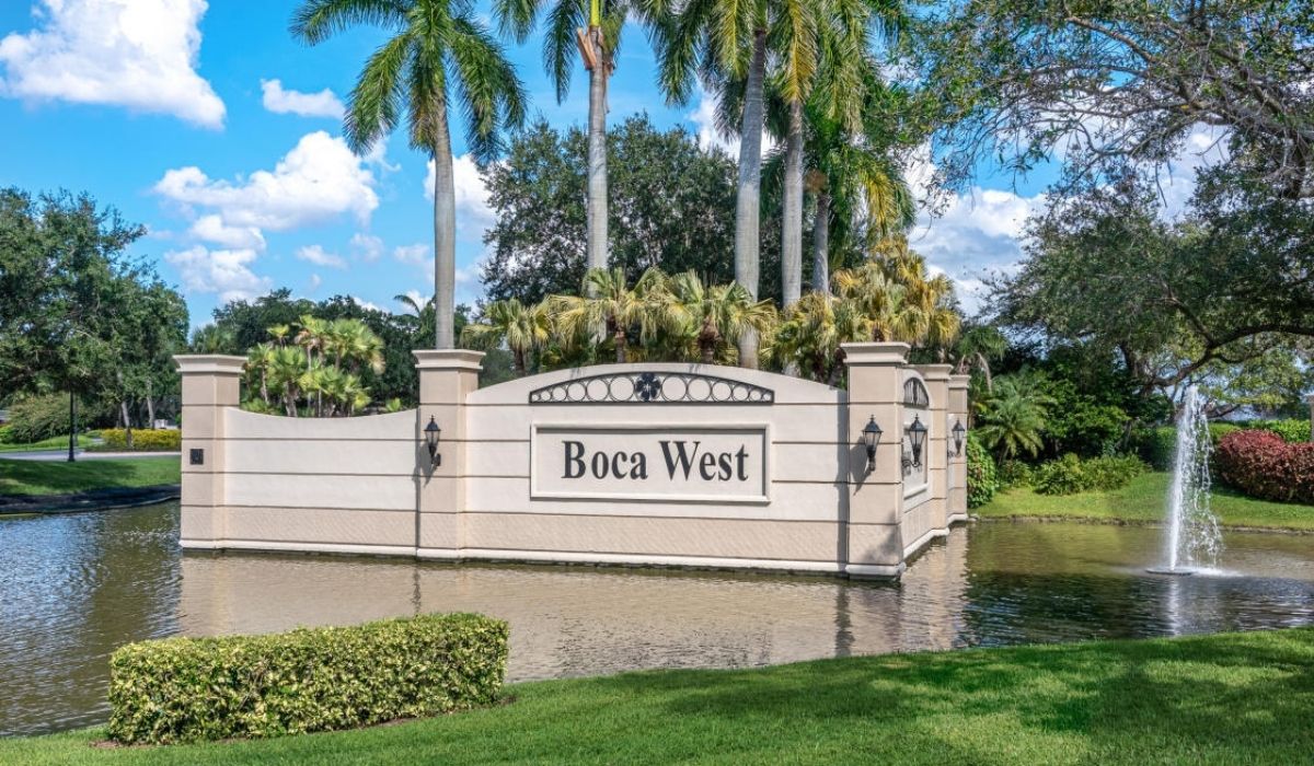 boca west sign