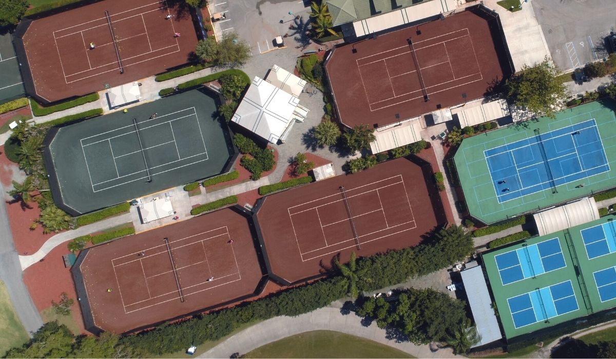 tennis courts