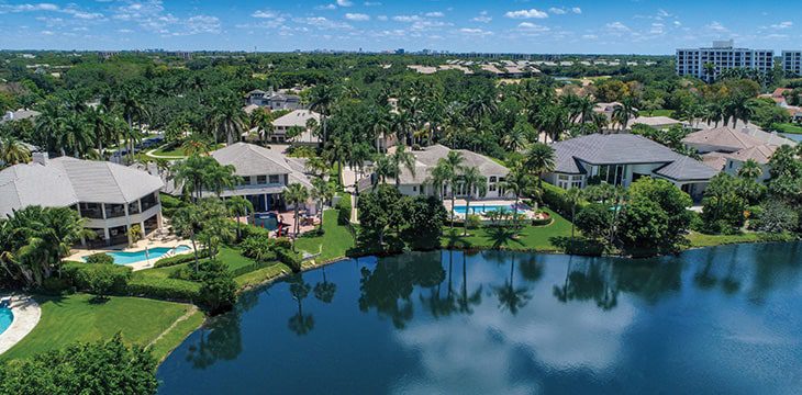 aerial view of boca west