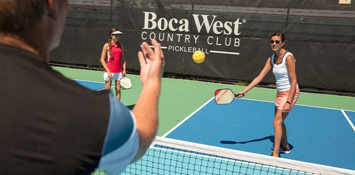 Boca West Pickleball Court available to Florida Seasonal Rental occupants 