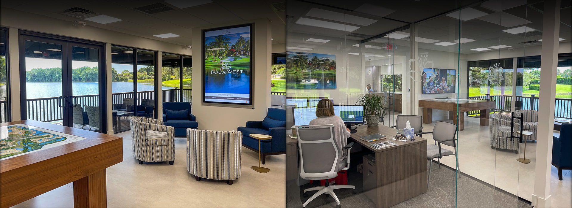 Interior of the Boca West Realty Office