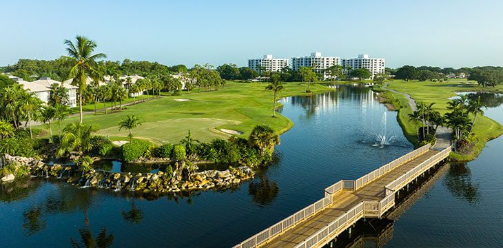 Boca West nature and golf field