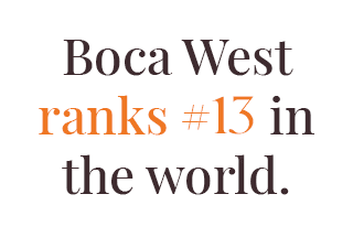 Boca West #13 in the World