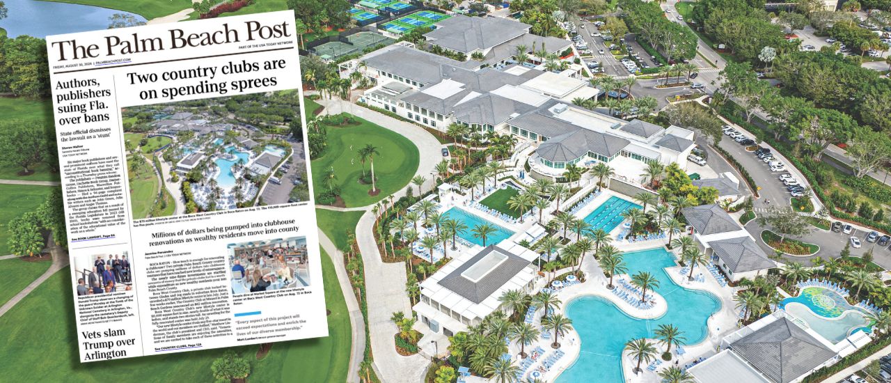 Feature in the Palm Beach Post