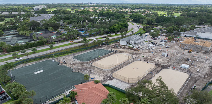New Look for Boca West Tennis and pickleball courts