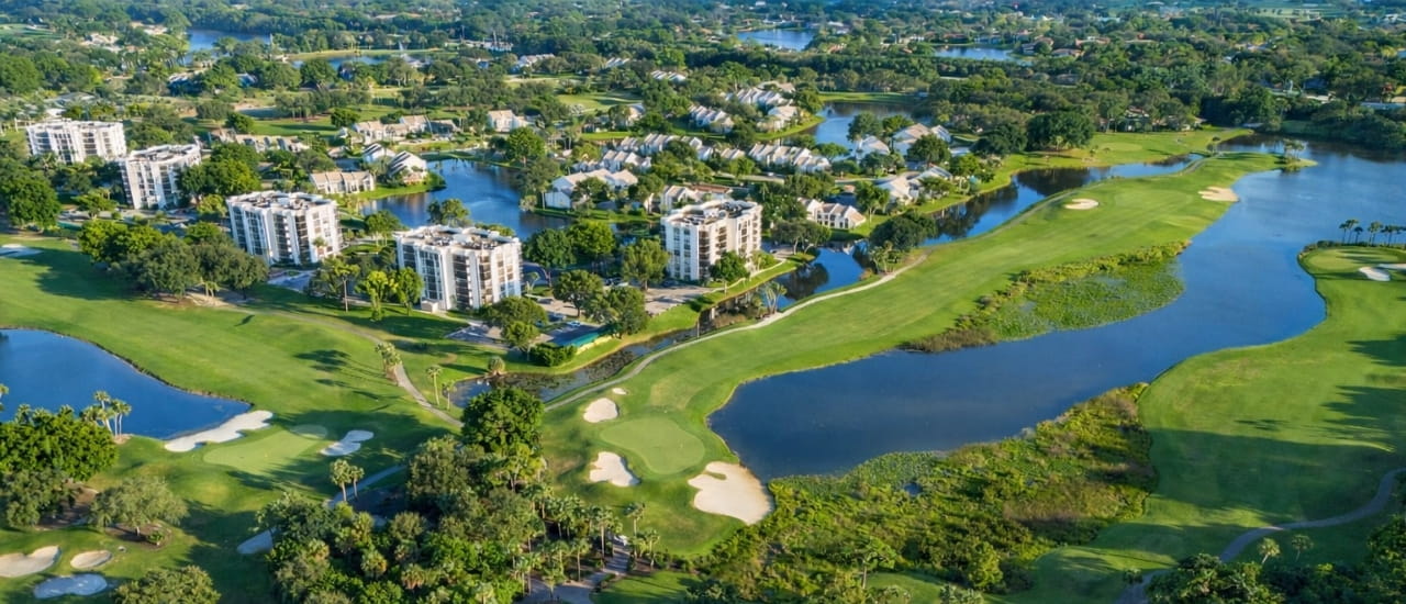 Boca West Florida Golf Course and Community Aerial